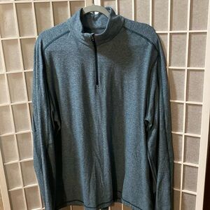 LULULEMON BLUE REFLECTIVE 1/4 ZIP LONG SLEEVE ATHLETIC SHIRT💥